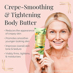 Nakery Body Butter Anti Aging Moisturizer - Body Cream Skin Tightening Cream & Neck Firming Cream, Moisturizing Cream & Neck Tightening Cream for Body & Face Cream for Dry Skin 300ml (Green Garden)
