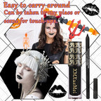 Black Velvet Matte Liquid Lipstick and Lip Liner Set - Smudge-proof, Long-lasting, Waterproof Black Lip Gloss Stain and Liner Pencil for Goth Halloween Cosplay Makeup