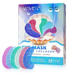 Under Eye Patches(12 Pairs), 6 Color Marine Collagen Eye Mask for Puffy Eyes, Dark Circles, Eye Bags, Wrinkles, Fine Lines.