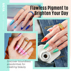 MEFA 56 Pcs Gel Nail Polish Kit with U V Light, 32 Colors Bright Neon Spring Summer Fall Pink Gel Polish Nail Set Essential Manicure Tools Nails Decorations Gifts for Women