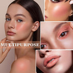 Cream Blush Stick with Brush and Makeup Sponge,Waterproof Multi Cream Makeup Stick,Lightweight,Long-lasting,2 in 1 Multi Blush for Cheeks & Lip Tint & Eyeshadow K