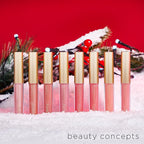 Beauty Concept 15-Piece Lip Gloss Set - Radiant Lips with Glossy Heavy Embossing, Shiny Gold Foil Stamping - 0.7 fl oz Each in Pink Nutcracker