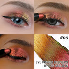 CHARMACY Duochrome Long Stay Eyeshadow Stick, Creamy Eye Shadow Stick, Multicolor-Shifting Glitter Eyeshadow, Waterproof & Smudge-Proof, High Pigmented, Built-in Smudger #06