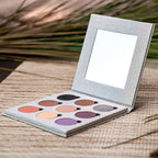 Glitter Mirror Empty Magnetic Reusable Eyeshadow Makeup Palette Case with Cover