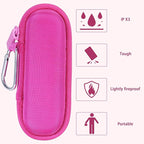 co2CREA Hard Case and Replacement Head Compatible with Finishing Touch Flawless Facial Hair Remover Electric Face Razor for Women (Pink Crystal Case + Replacement Head)