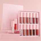 R.Y.M Pack of 12 Pcs Matte, Natural, Moisturizing, Plumper Lip Gloss Sets, Liquid Stick Set Long Lasting for Lip Color, Minimizes lip Wrinkles, with Beautiful Finish