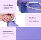 co2CREA Hard Case and Replacement Head Compatible with Finishing Touch Flawless Facial Hair Remover Electric Face Razor for Women (Lavender Case + Replacement Head)