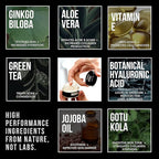 Men's Eye Cream for Dark Circles, Puffiness, Wrinkles & Puffy Eyes, Unscented Gel with Hyaluronic Acid, Vitamin E, Argan Oil, 1 Fl Oz