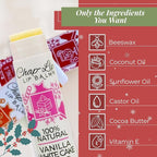100% Natural Lip Balm Set - Beeswax Natural Christmas Gifts for Her - Ideal Gift for Women - Lip Moisturizer for Dry Lips, Cocoa Butter - Petroleum Free Pack of 8