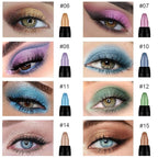 Colorful Shimmer Eye Shadow Stick Glittering Eye Shadow Sticks Set with Retractable and Waterproof Eyeshadow Pencil for Long-Lasting Makeup Eyeshadow (16 Pcs)