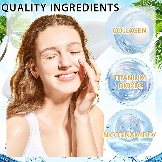 2PCS Face Sunscreen SPF 60+ PA+++,Non-Greasy Moisturizing Sunscreen for Face,Multi-purpose Oil Control Sunblock,Travel Size Water Resistant Sun Cream for All Skin Types