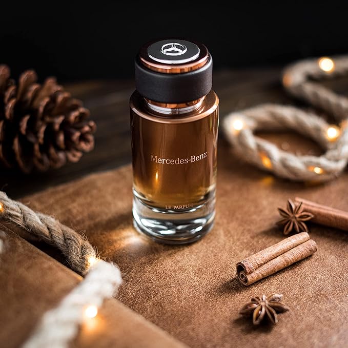 Mercedes-Benz - Le Parfum - Irresistible Fragrance For Men - Wood And Leather Scent - For Dynamic, Leading Personalities - Pink Pepper, Bergamot, Violet Leaves, Amber Notes - Eau De Parfum - 4 Fl Oz