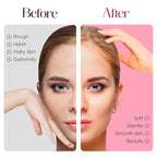 Dermaplane Razor, Eyebrow Razor & Peach Fuzz Remover, Micro-Pitch Facial Razors for Men & Women, Dermaplaning tool for Sensitive Skin Exfoliation with Protective Cover, Red, White, Blue (3-pack)