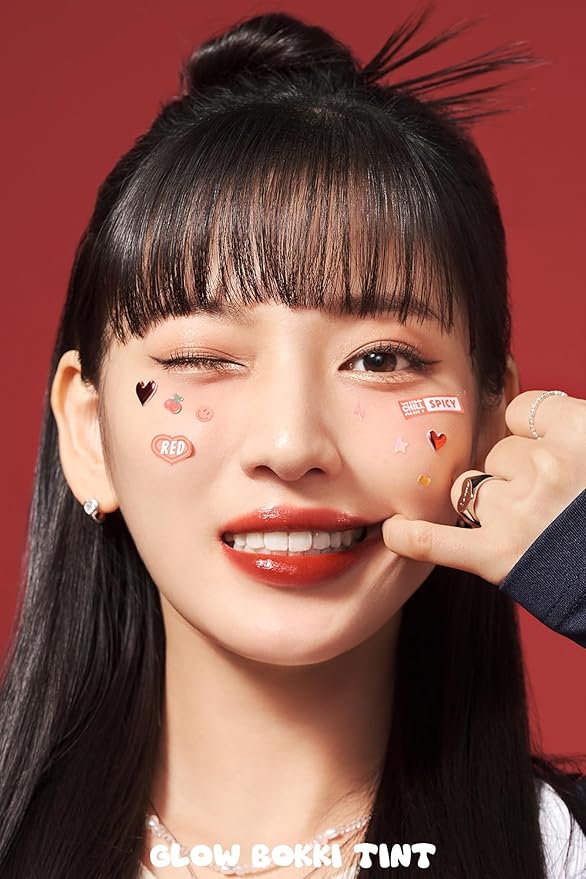 Glow Bokki Glossy Lip Tint, Korean Beauty (GB02 Burnt Tomato, 4.1 grams)