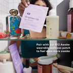 The Good Patch Brighten Up Hydrogel Under Eye Patches for Dark Circles and Puffy Eyes, Made with Niacinamide, Vitamin K, Pine Leaf Extract, Clinically Proven (18 Total Patch Sets)