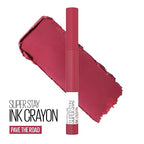 Maybelline Super Stay Ink Crayon Matte Longwear Lipstick Makeup, 130 Pave The Road, 0.04 oz