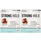 Ardell Strong Hold Lash Glue, Clear - Professional Waterproof Lash Adhesive for Strip Lashes with Precision Brush, Fast-Drying 24-Hour Lift-Proof Formula, 2-Pack