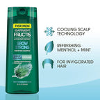 Garnier Hair Care Fructis Deep Clean Grow Strong Cooling Shampoo for Men for Invigorated Hair, 22 Fl Oz