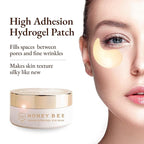 Honey Bee Venom Hydrogel Eye Masks for Dark Circles and Puffiness Bee Propolis Hydrogel Depuffing Eye Patches w/Bee Venom, Collagen & Niacinamide for All Skin Types (Pack of 60 Eye Pads)