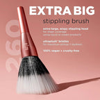 Real Techniques Extra Big Stippling Brush, Large Makeup Brush for Liquid & Cream Foundation, BB/CC Cream, Skin Tints, XL Oversized Brush, Cruelty-Free, Synthetic Bristles, 1 Count