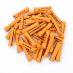 Perm Rods Set for Natural, Long, and Short Hair - Plastic Cold Wave Rods for Women's Hair Curling and DIY Hairdressing (20pcs Orange)