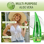 99% Organic Aloe Vera Gel,Aloe Vera Soothing Gel,Natural Moisturizing Lotion for Soothing Skin Care,Long Lasting Moisturizing body Lotion,After Sun Skin Care Cream for Face and Skin (260ml)