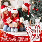 50 Pack Christmas Candy Peppermint Cane Lip Balms Bulk Holiday Flavor Collection Lip Balm Gifts Christmas Stocking Party Gifts Goodie Bags Stuffers for Women Men Staff Employee