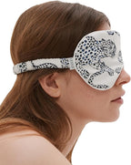 Desmond & Dempsey Cotton Luxe Eye Mask (Jag Print Cream)