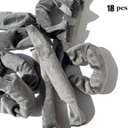 Aimin Hair Rollers Night Sleep Foam Hair Curler Rollers Flexible Soft Pillow Hair Rollers DIY Sponge Hair Styling Rollers Tools set (18 pcs gray) …