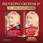 Revlon ColorSilk with Bond Repair Complex, Blonde Permanent Hair Color, 100% Gray Coverage, Ammonia Free Hair Dye, Vegan Keratin, 03 Ultra Light Sun Blonde (Pack of 3)