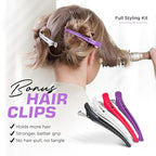 Fagaci Small Round Brush with Natural Boar Bristle for Blow Drying, Hair Styling, and Volume | Nano Technology Ceramic + Ionic for Healthy Hair