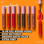 NYX PROFESSIONAL MAKEUP Lip Lingerie XXL Matte Liquid Lipstick - Gettin Caliente (Bright Red Orange)