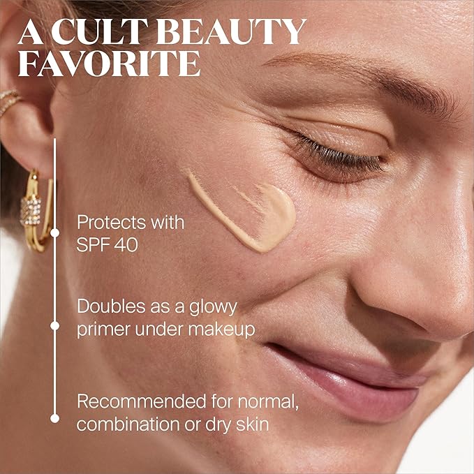 Supergoop! Glowscreen SPF 40, Sunrise (Champagne Glow) - 20 mL, 2 Pack - Glowy Primer + Broad Spectrum Tinted Sunscreen - Helps Filter Blue Light - Hydration - Hyaluronic Acid & Vitamin B5