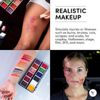 FX Alcohol-Activated 12 Colors Makeup Palette, Highly Pigmented