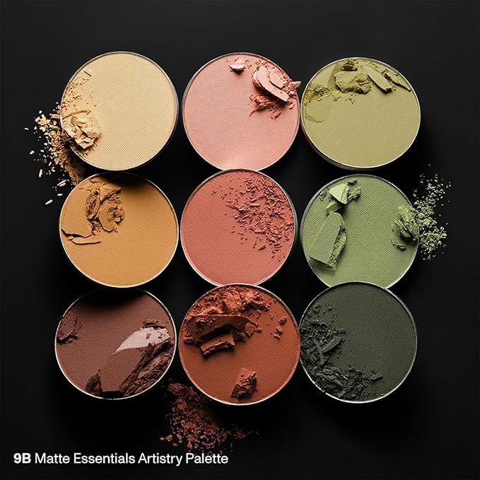 Morphe 9B Matte Essentials Artistry Palette - Warm Toned Makeup Palette - Highly Pigmented Matte Eye Makeup with a Blendable & Buildable Formula (0.35 oz)