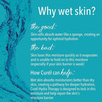 Curel Hydra Therapy, Itch Defense Moisturizer, Wet Skin Lotion, with Advanced Ceramide Complex, Vitamin E, & Oatmeal Extract, Helps to Repair Moisture Barrier, 12 Oz