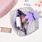 Soidram quilted makeup bag floral