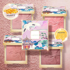 CATKIN Cheek Powder Blush Baked Pink Makeup Blusher Creamy Light Weight Long Lasting Natural flush Finish10g (C09 Midnight)