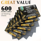Natural Oil Blotting Sheets for Face with Bamboo Face