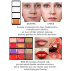 Professional Makeup Palette Set, 36 Colors Eyeshadow +