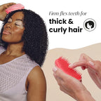 Tangle Teezer Original Detangler Brush, Dry & Wet Hair Brush for Thick & Curly Hair Types, Pink Punch