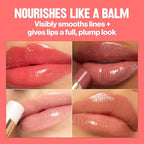 REVLON Super Lustrous Glass Shine Balm, Hydrating Tinted Lipstick, Sheer, Glossy Shiny Finish, 004 Nude Illuminator, 0.11 oz