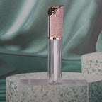 COSIDEA 15pcs Round Empty 5ml 0.17oz lip gloss tubes with wand and Gradient pink leather slope cap Lipgloss tube containers for lip oil packing