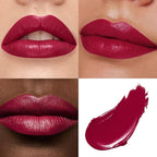 MAKI YIKA Burgundy Lipstick for Women Moisture Hydrate Lipsticks Glossy Purple Lipsticks Sheer Finish Lightweight Tinted Lip Balm, Z04 Burning Love