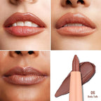 Oulac Brown Lip Liner Pencil, Waterproof Retractable Lipliner Crayon, Smooth, Long-lasting and waterproof Formula, Contour your lips, Vegan Beauty, 06 Body Talk