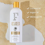 FILPO Coconut Milk Moisturizing Shampoo - Sulfate Free with Coconut Oil and Argan Oil, Clarifying for Natural and Curly Hair Care