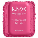 NYX PROFESSIONAL MAKEUP Buttermelt Powder Blush, Fade and Transfer-Resistant Blush, Up to 12HR Make Up Wear, Vegan Formula - Butta With Time