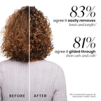 Tangle Teezer Ultimate Detangler Curly Hair Brush, Dry & Wet Hairbrush, Reduces Frizz & Breakage, for 3C to 4C Curly Hair Types, Aqua Green