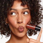 Saie Dew Liquid Blush for Cheeks - Hydrating Cream Blush Stick with a Blendable + Buildable Formula - Skincare Infused Dewy Cheek Tint for a Natural Flush - Glowy Makeup Essential - Spicy (.40 oz)