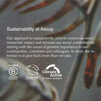 Aesop Coriander Seed Body Cleanser | Refreshing & Invigorating | Spicy, Woody, Warm | 16.9 oz / 500mL + Eleos Nourishing Body Cleanser Sample